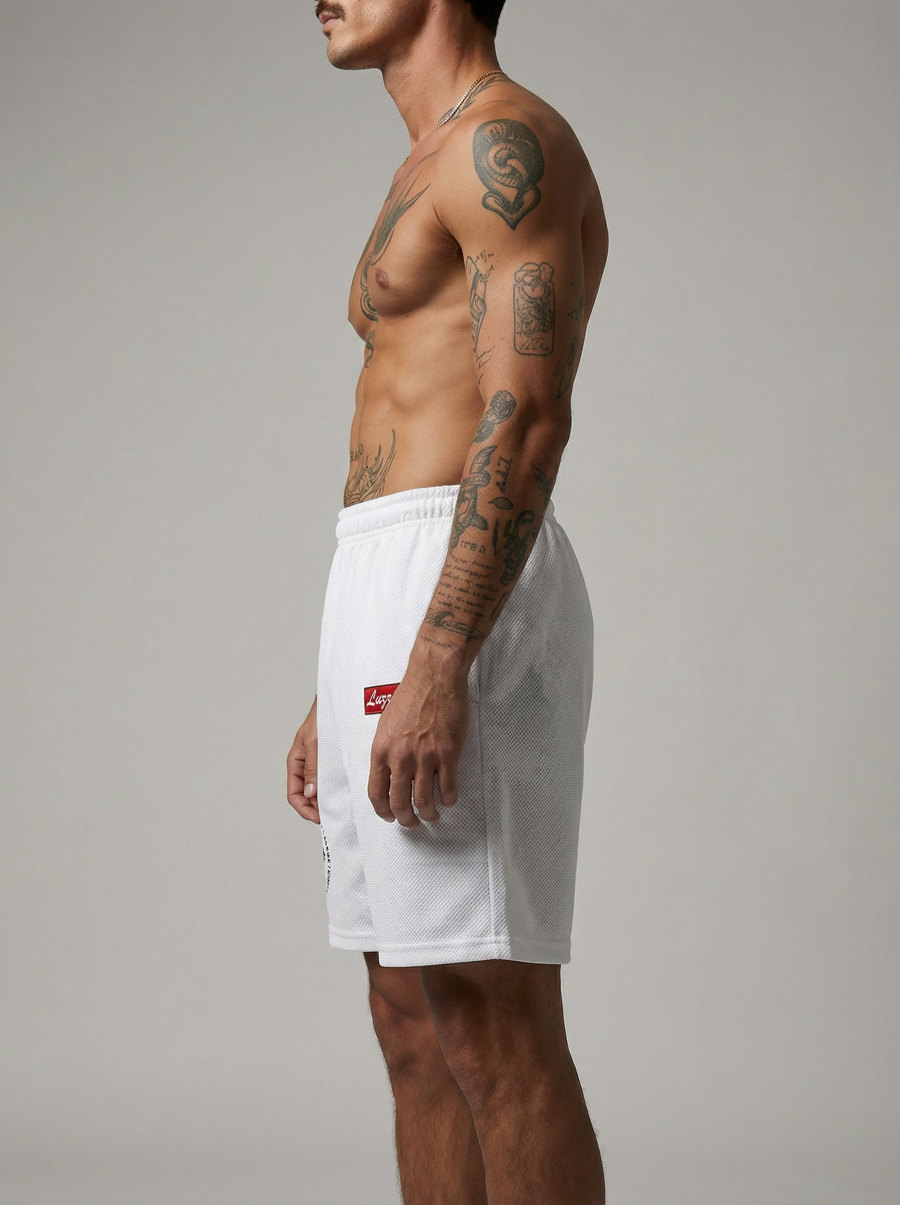 DripCore White Shorts