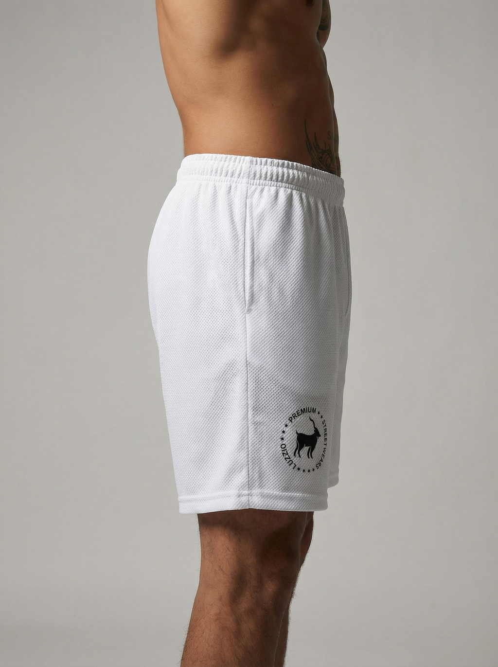 DripCore White Shorts