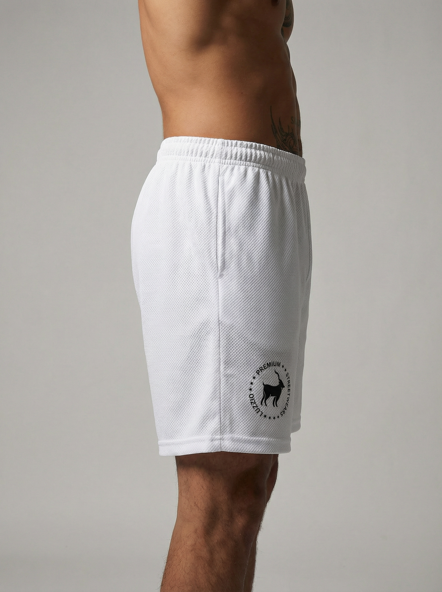 DripCore White Shorts