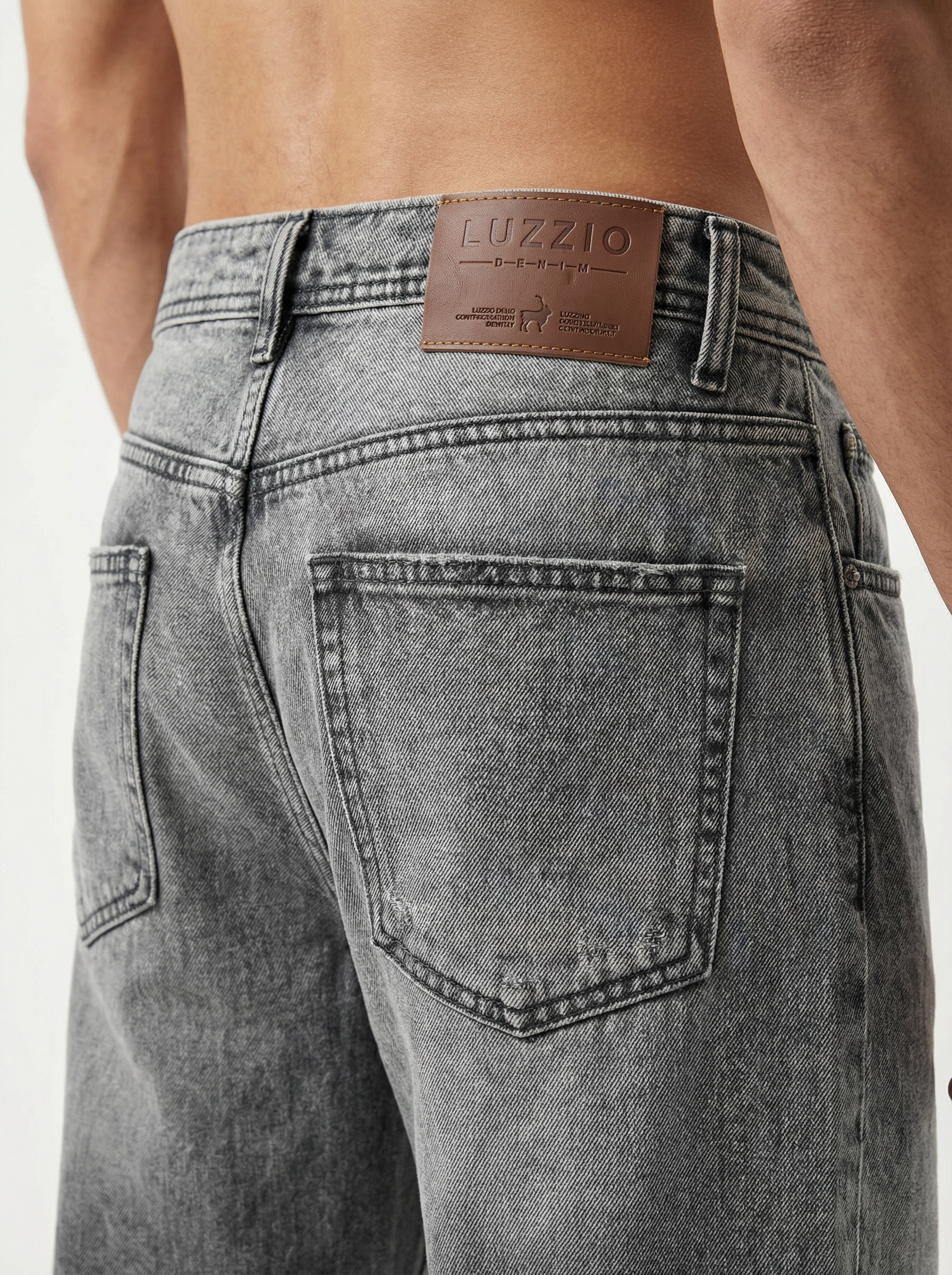 Vintage Wash Ash Big Fold Denim