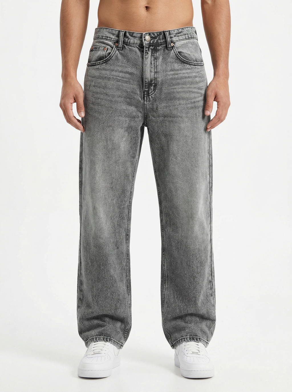 Vintage Wash Ash Big Fold Denim