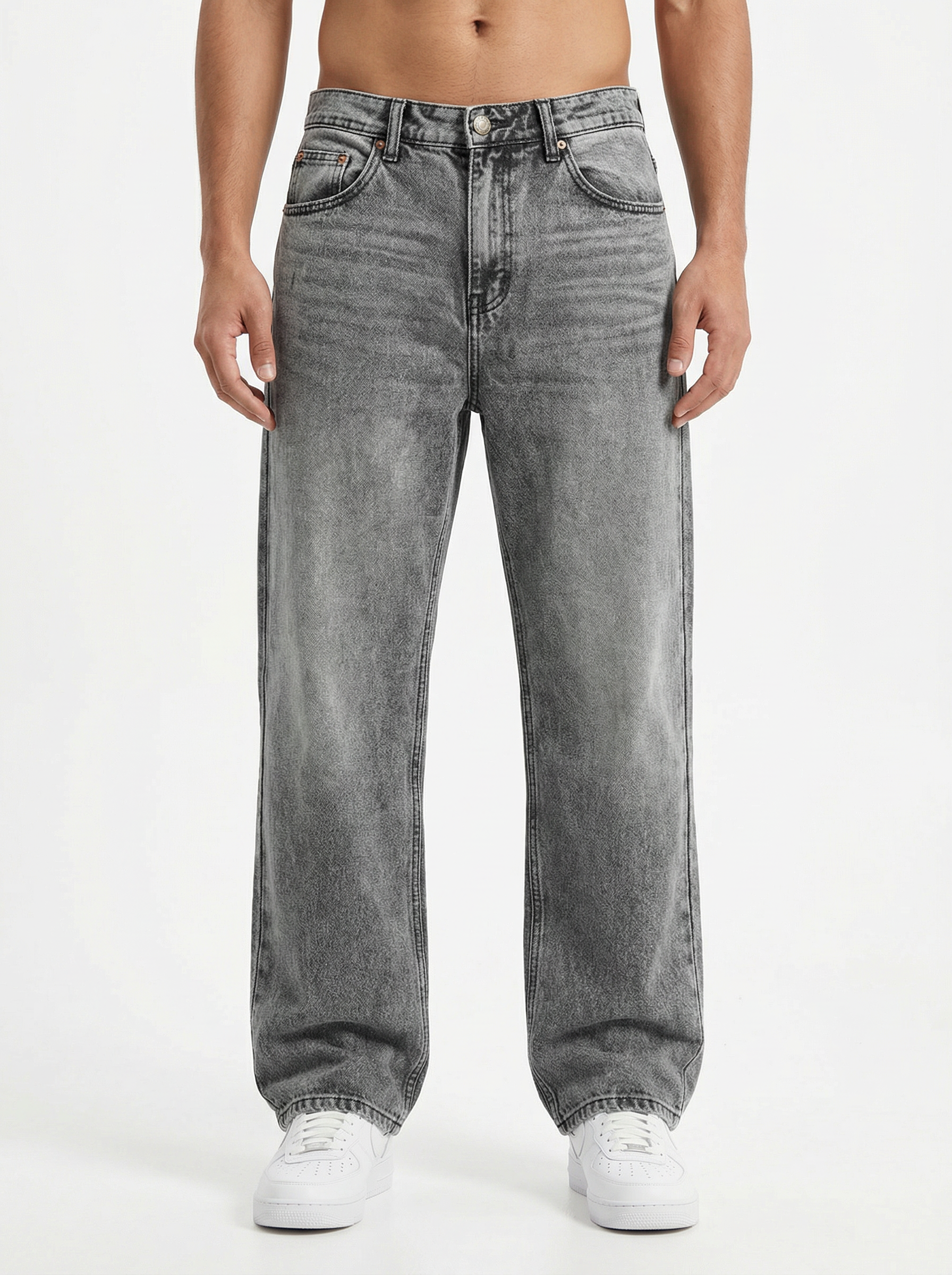 Vintage Wash Ash Big Fold Denim