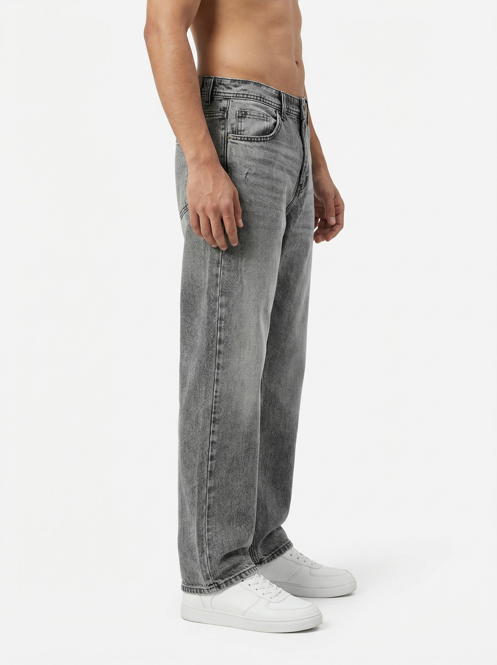 Vintage Wash Ash Big Fold Denim