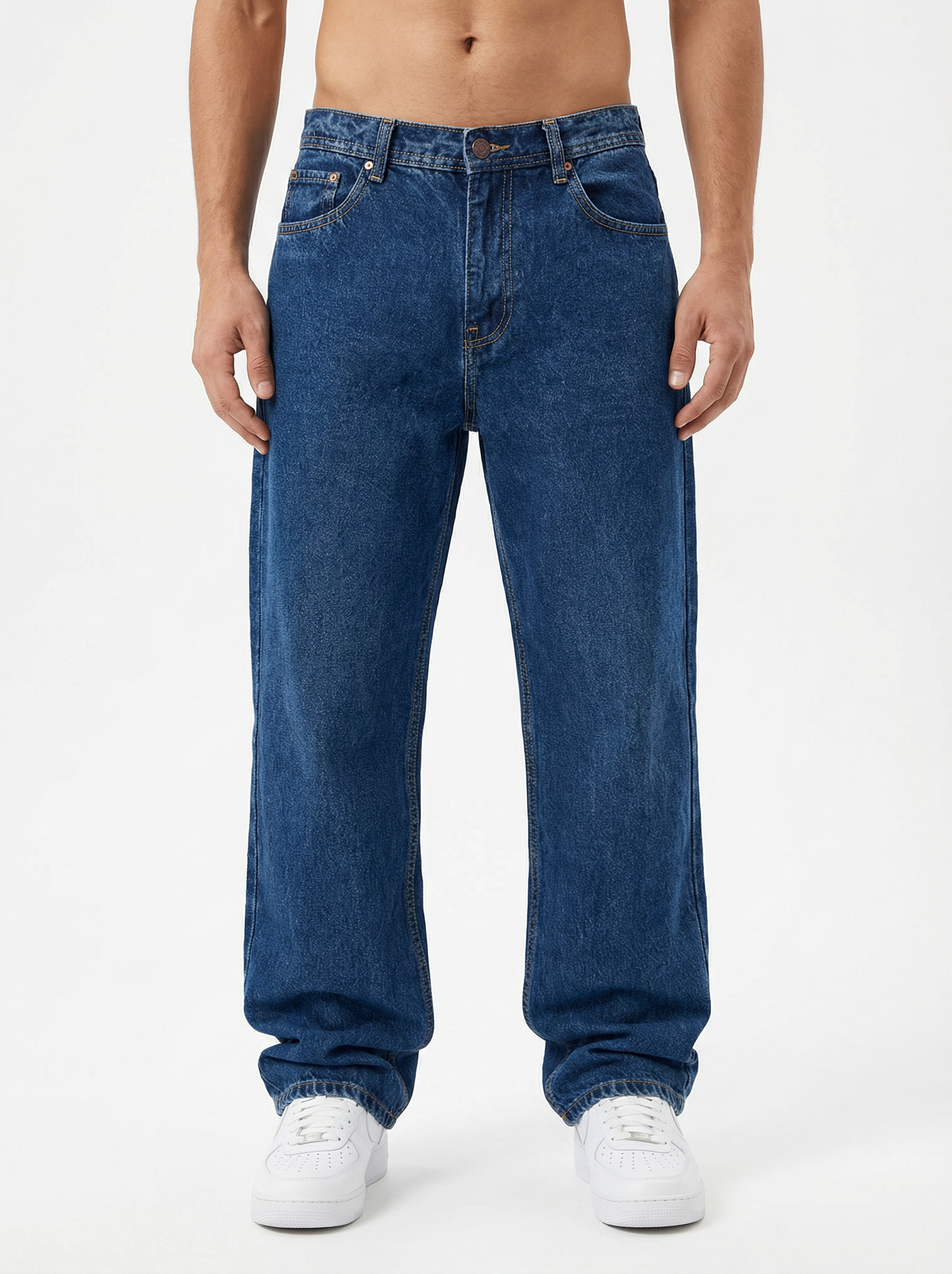 Acid wash Deep Indigo Big Fold Denim
