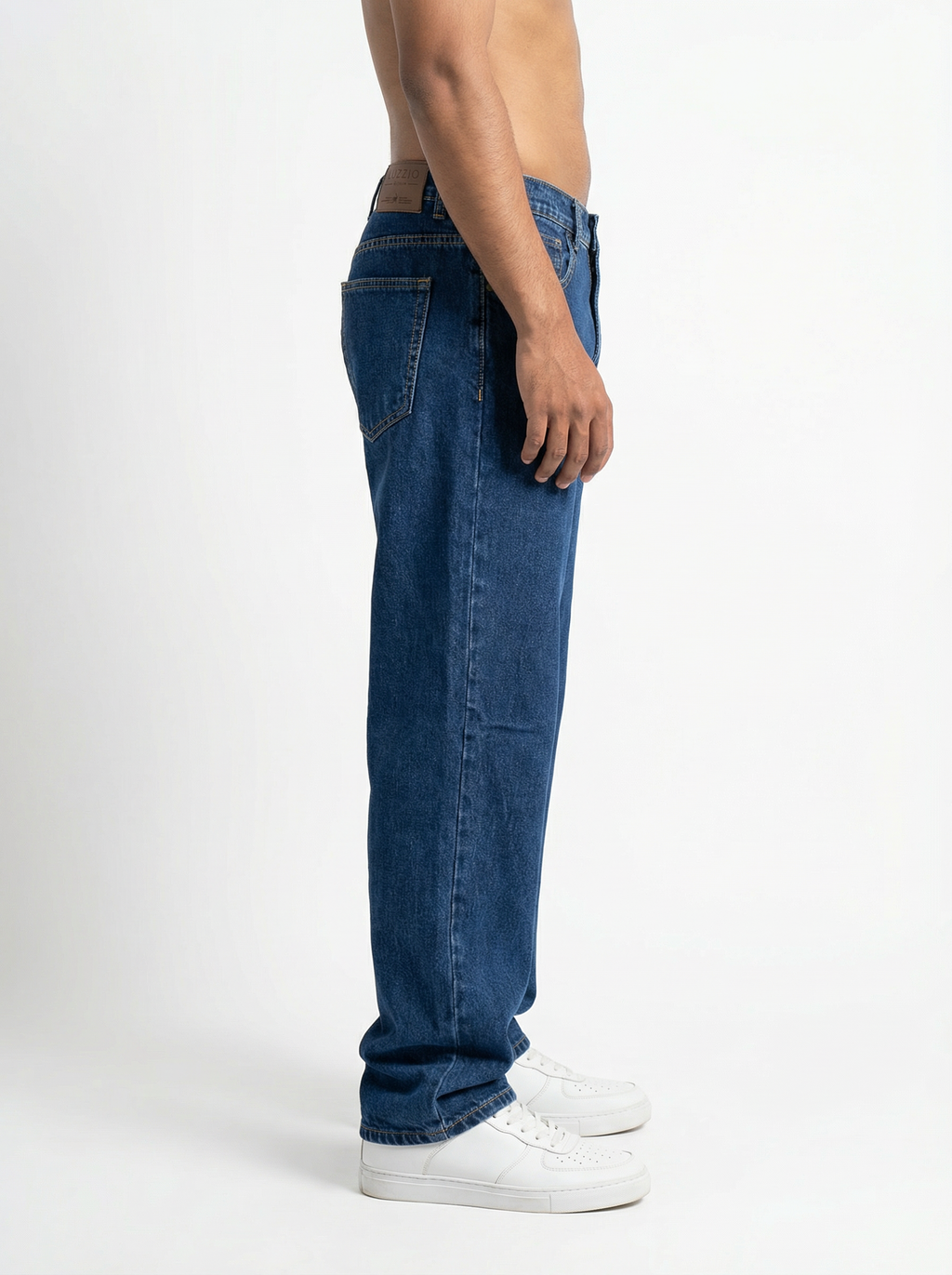 Acid wash Deep Indigo Big Fold Denim