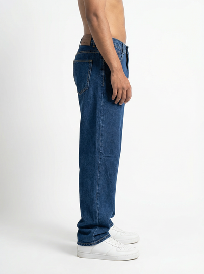 Acid wash Deep Indigo Big Fold Denim