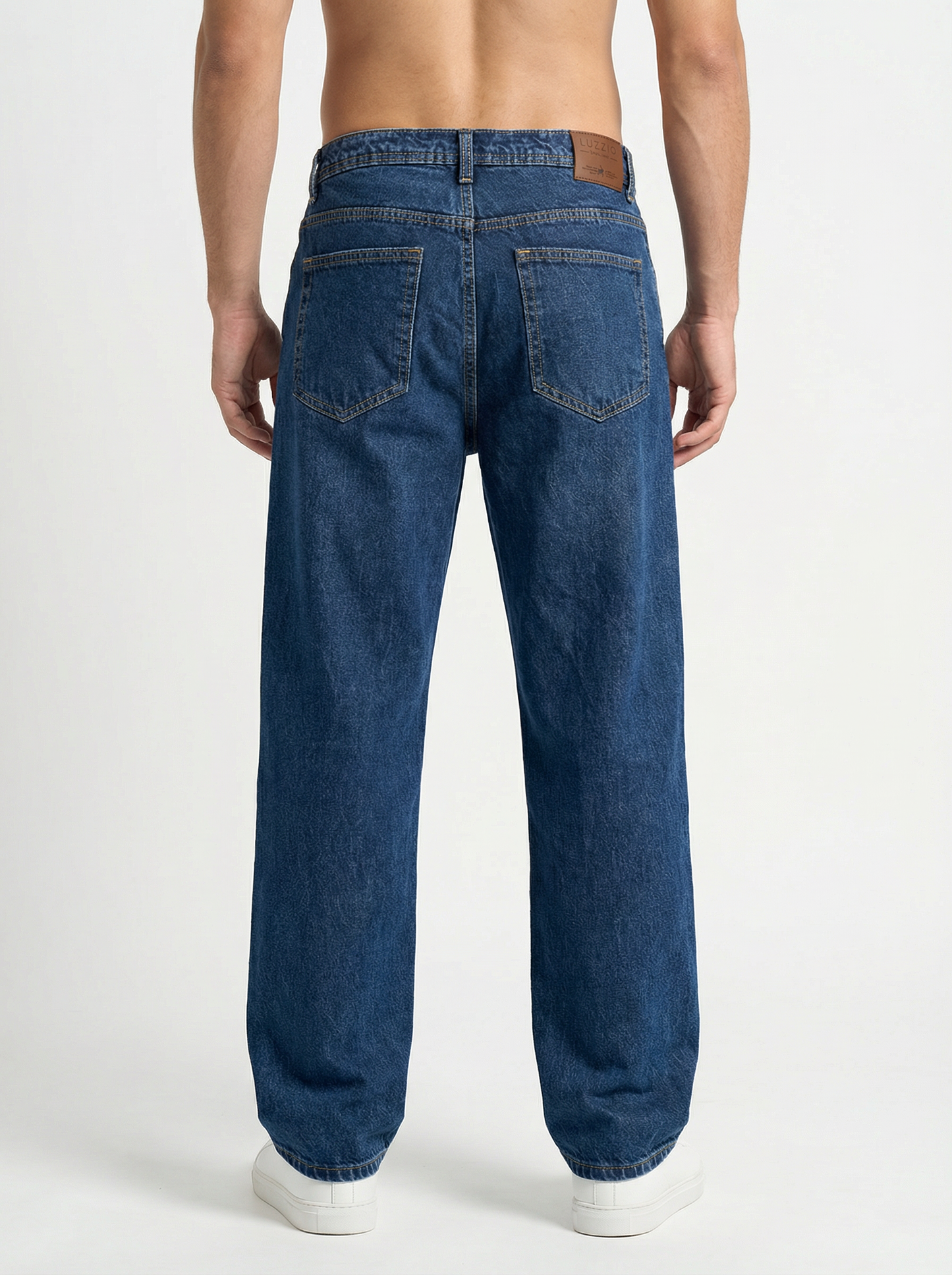 Acid wash Deep Indigo Big Fold Denim