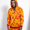 Yellow Camo Shark Hoodie & Shorts Set