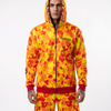 Yellow Camo Shark Hoodie & Shorts Set