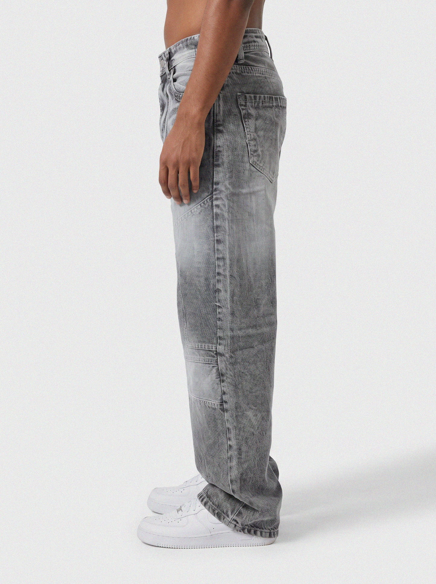 Shadow Ash Panel Denim Big Fold (Dark Grey)