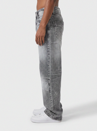 Shadow Ash Panel Denim Big Fold (Dark Grey)