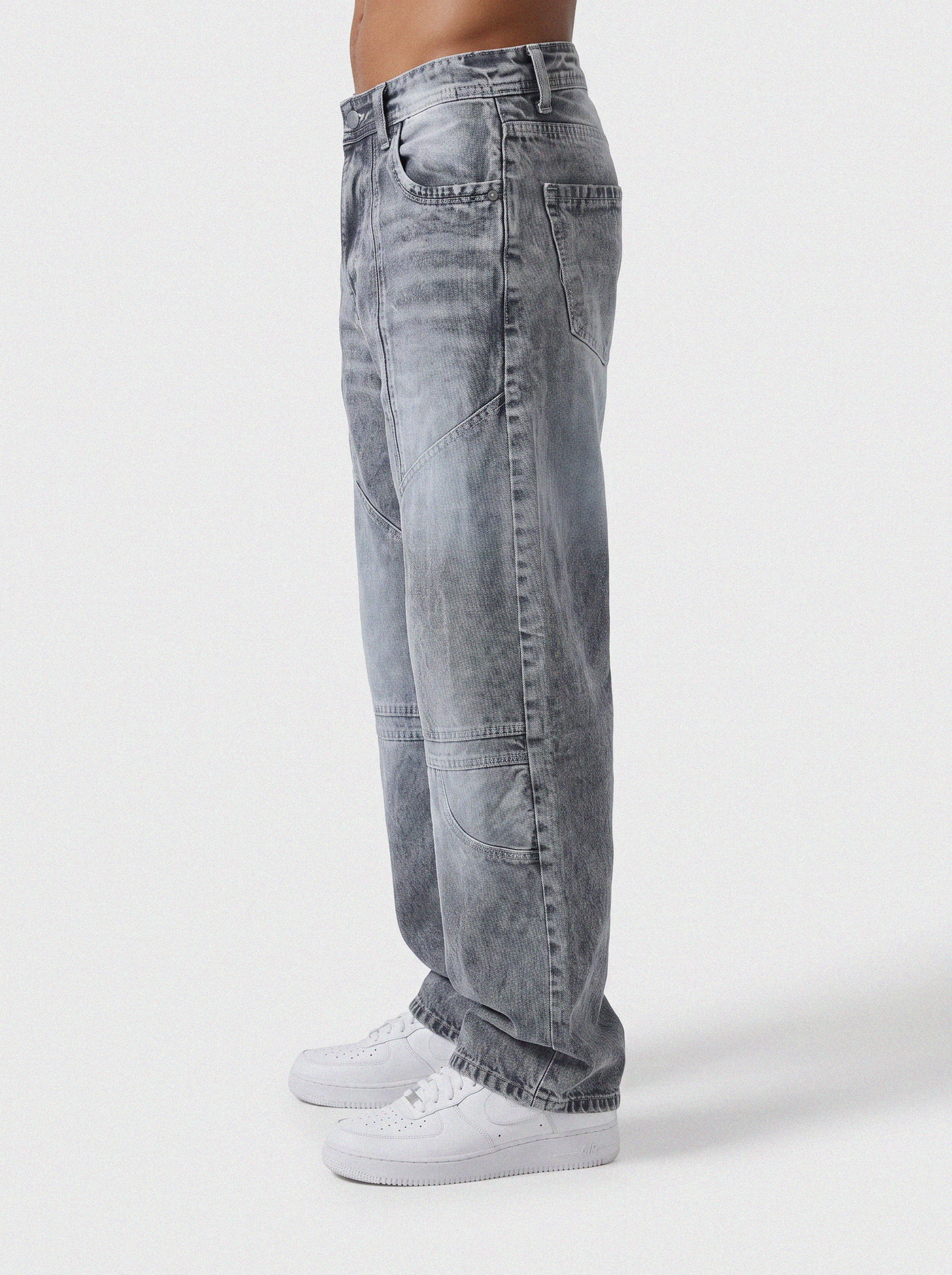 Shadow Ash Panel Denim Big Fold (Dark Grey)