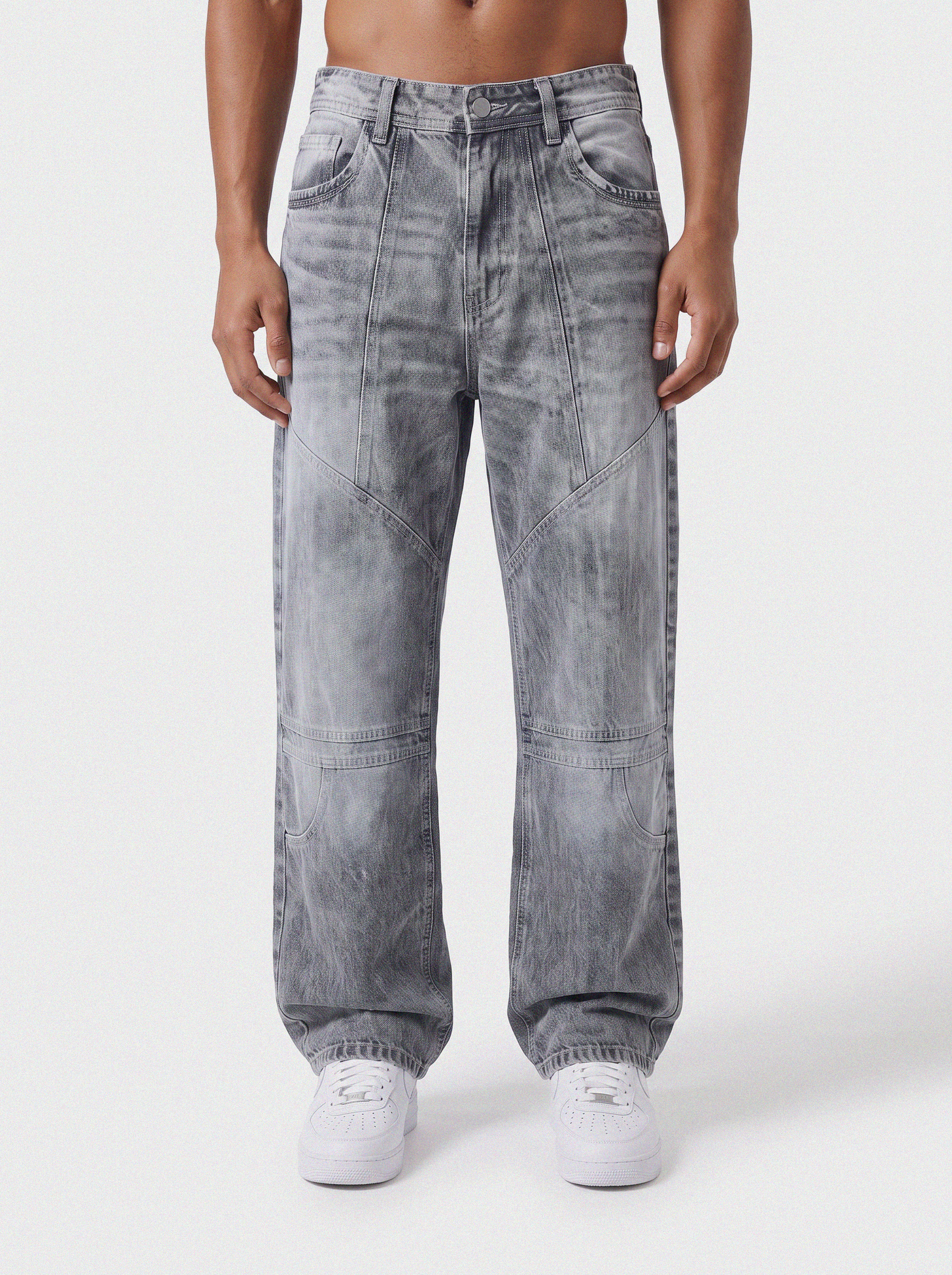 Shadow Ash Panel Denim Big Fold (Dark Grey)