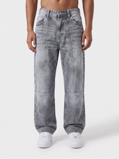 Shadow Ash Panel Denim Big Fold (Dark Grey)