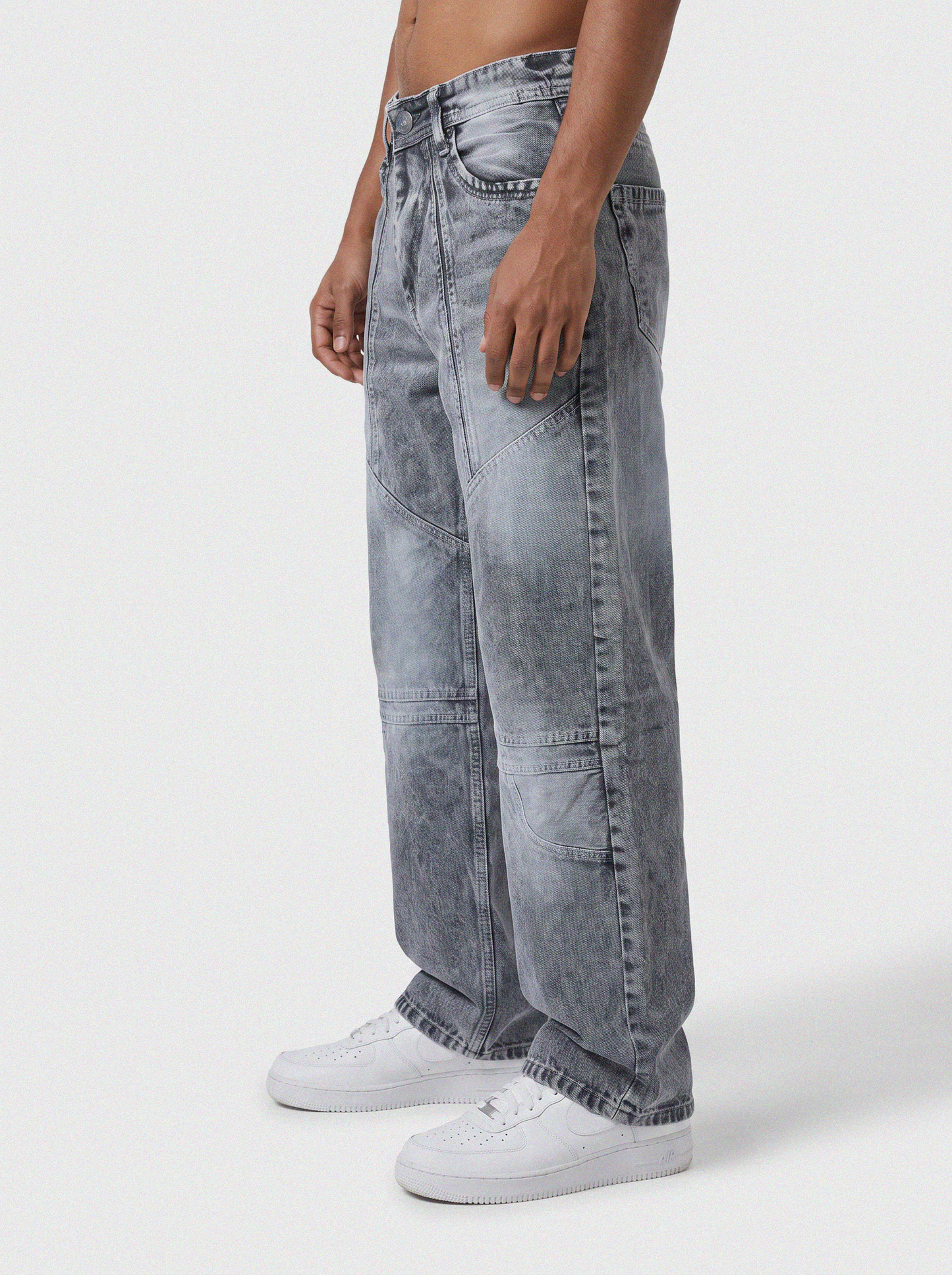 Shadow Ash Panel Denim Big Fold (Dark Grey)