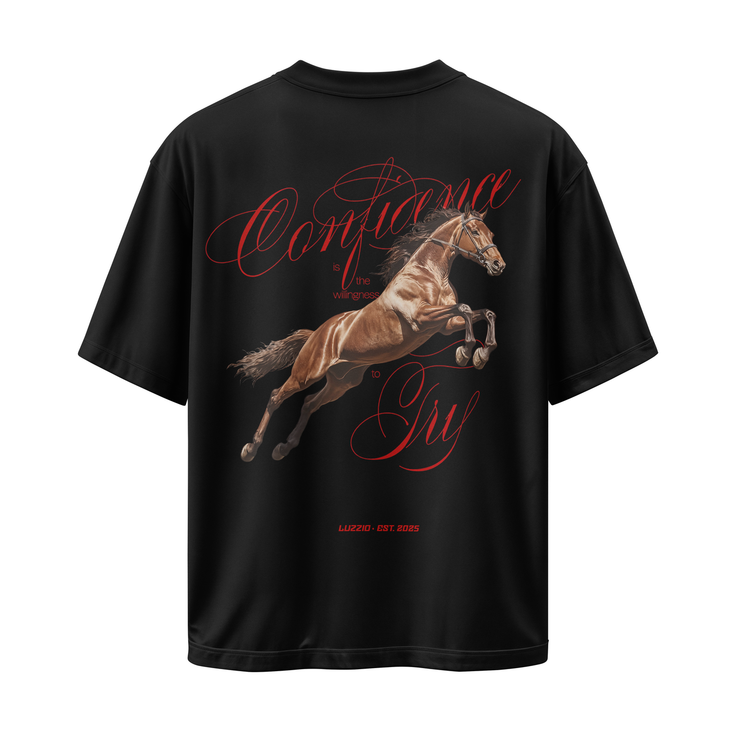 Freedom Black Graphic Tee Oversized 250GSM
