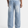 Glacier Blue Panel Denim Big Fold (Ice Blue)