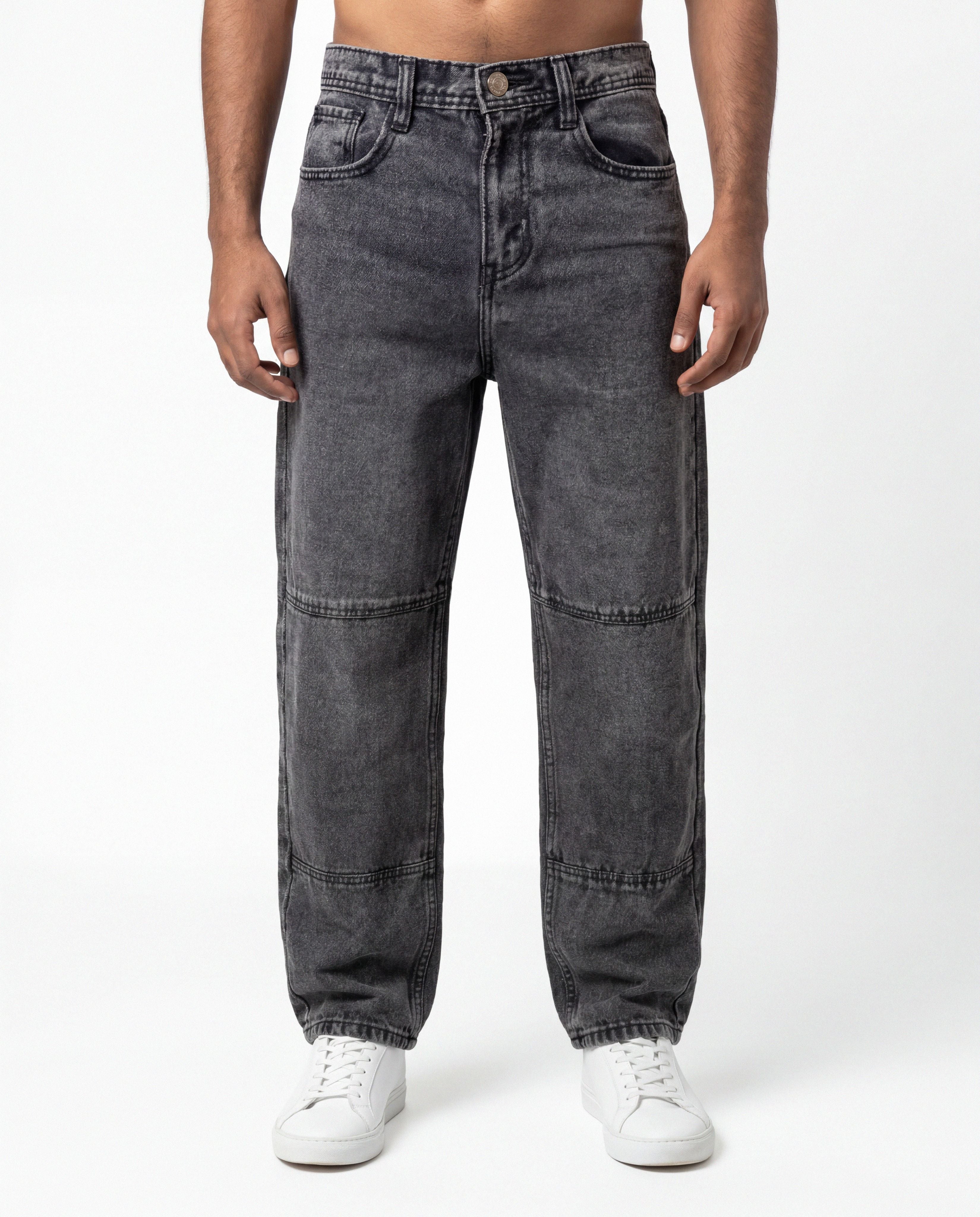 Steel Black Regular Denim