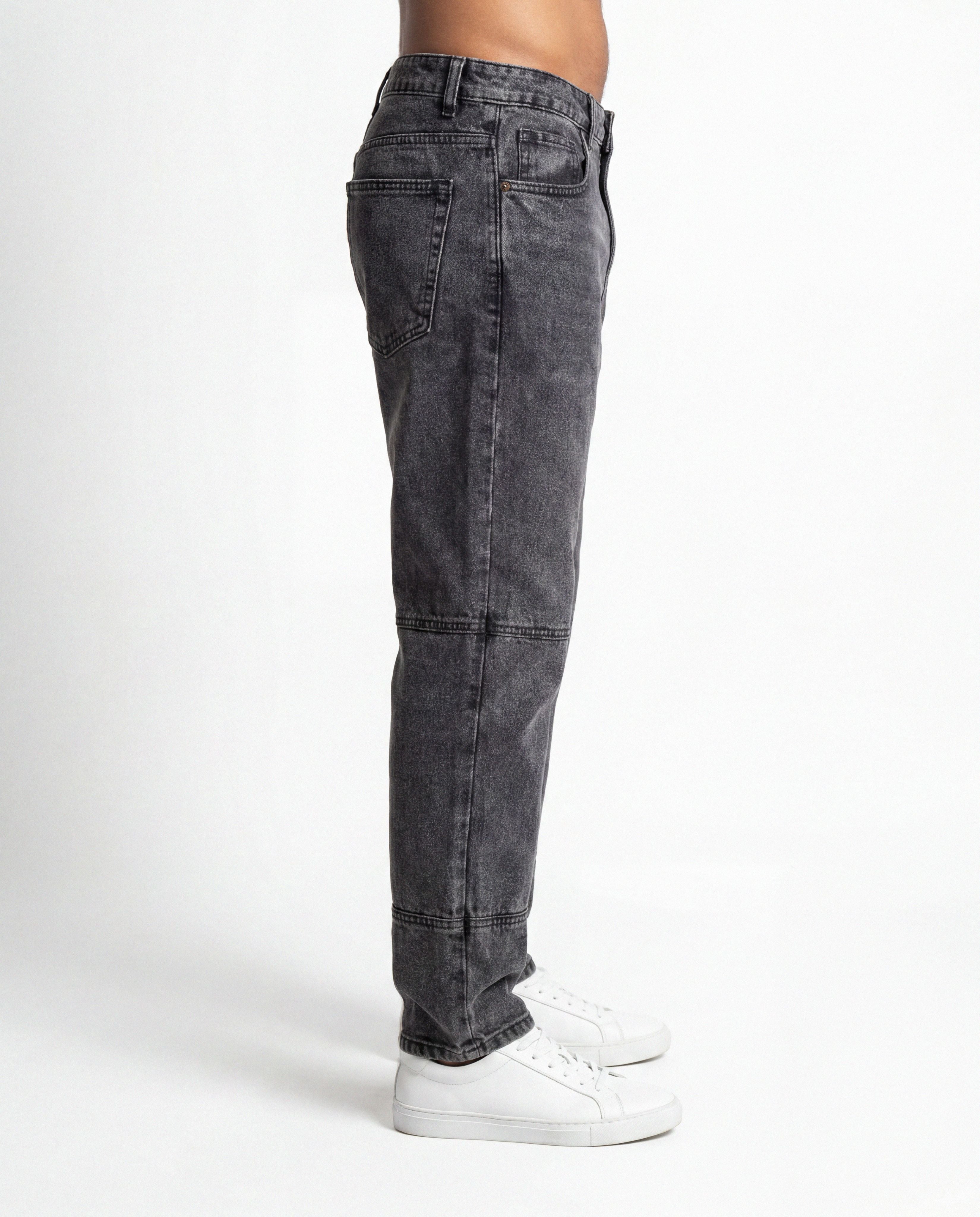 Steel Black Regular Denim