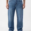 Blue Vintage Wash Big Fold Denim