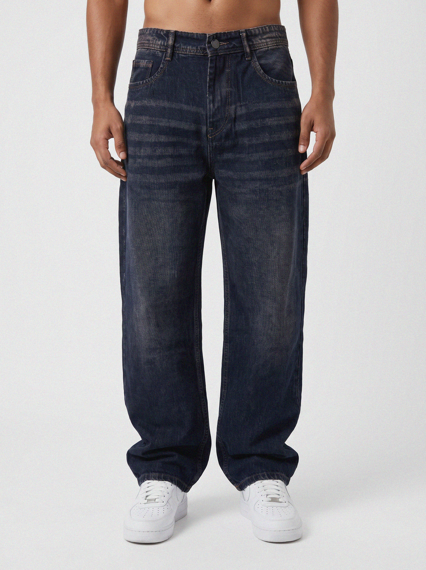 Midnight Shadow Extra Big Fold Denim