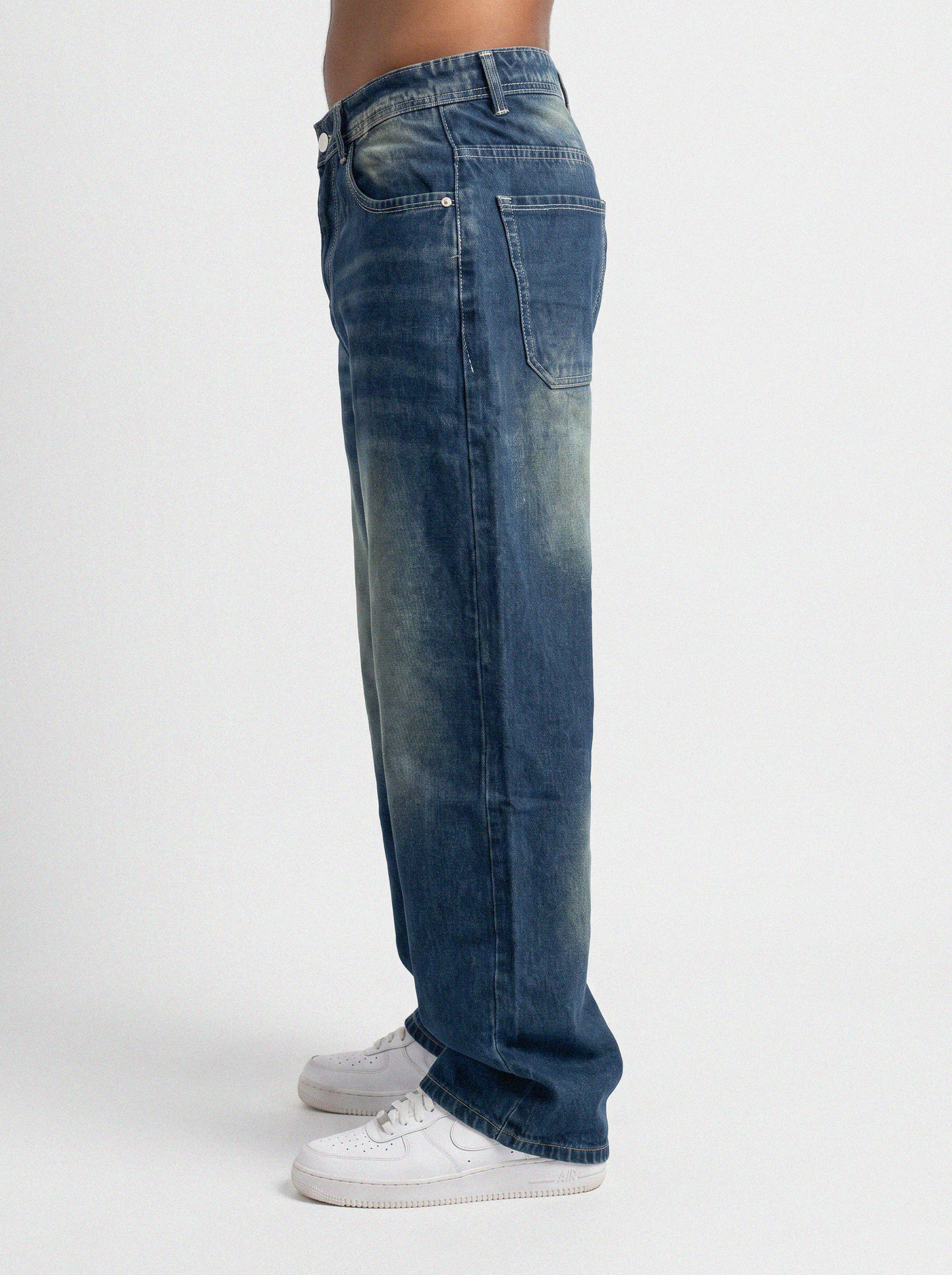 Heritage Wash Extra Big Fold Denim