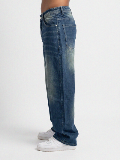 Heritage Wash Extra Big Fold Denim