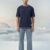 Baseline Oversize Tee Carbon Blue